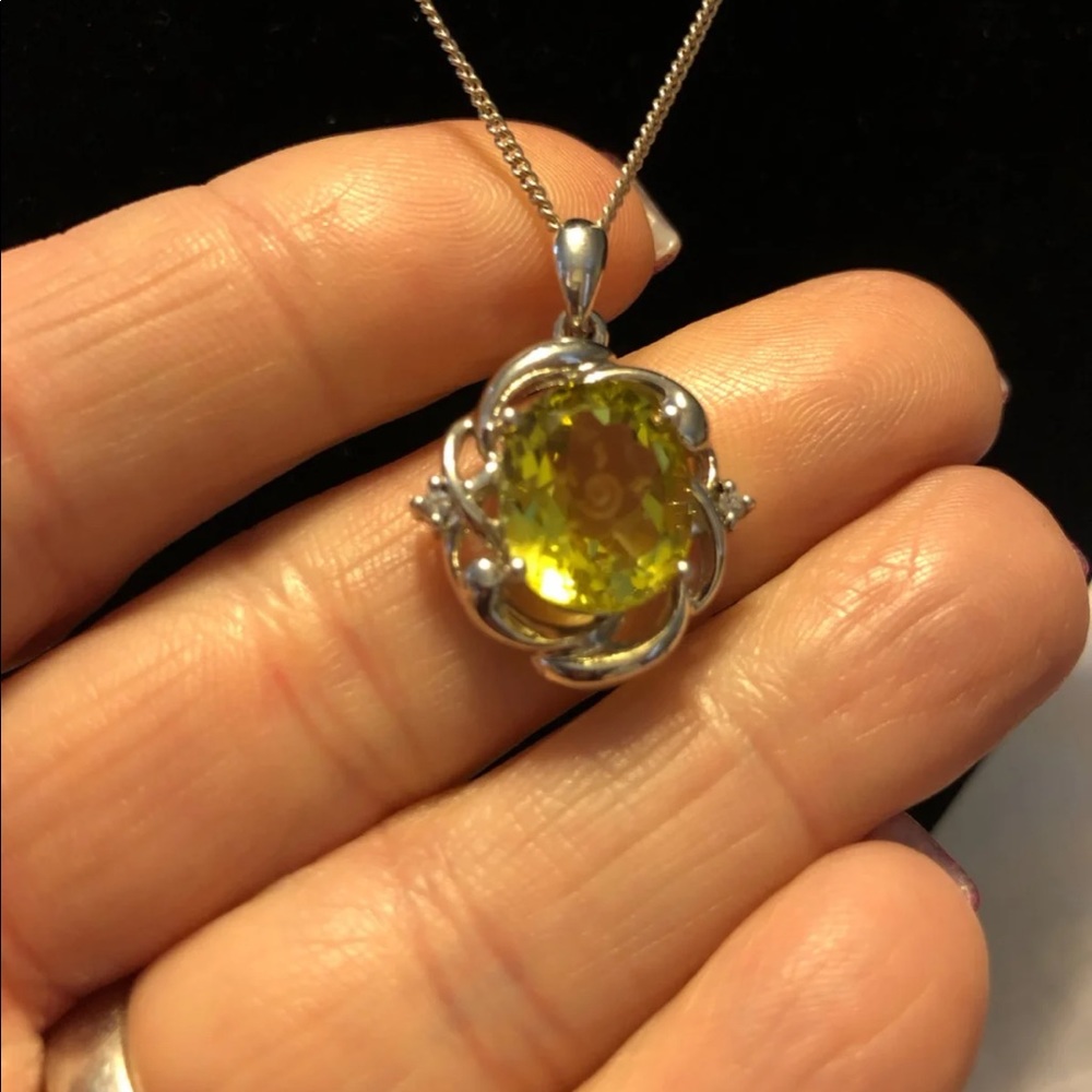 Yellow Zircon Pendant